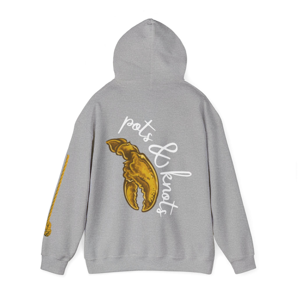 pots & knots sea gold hoodie