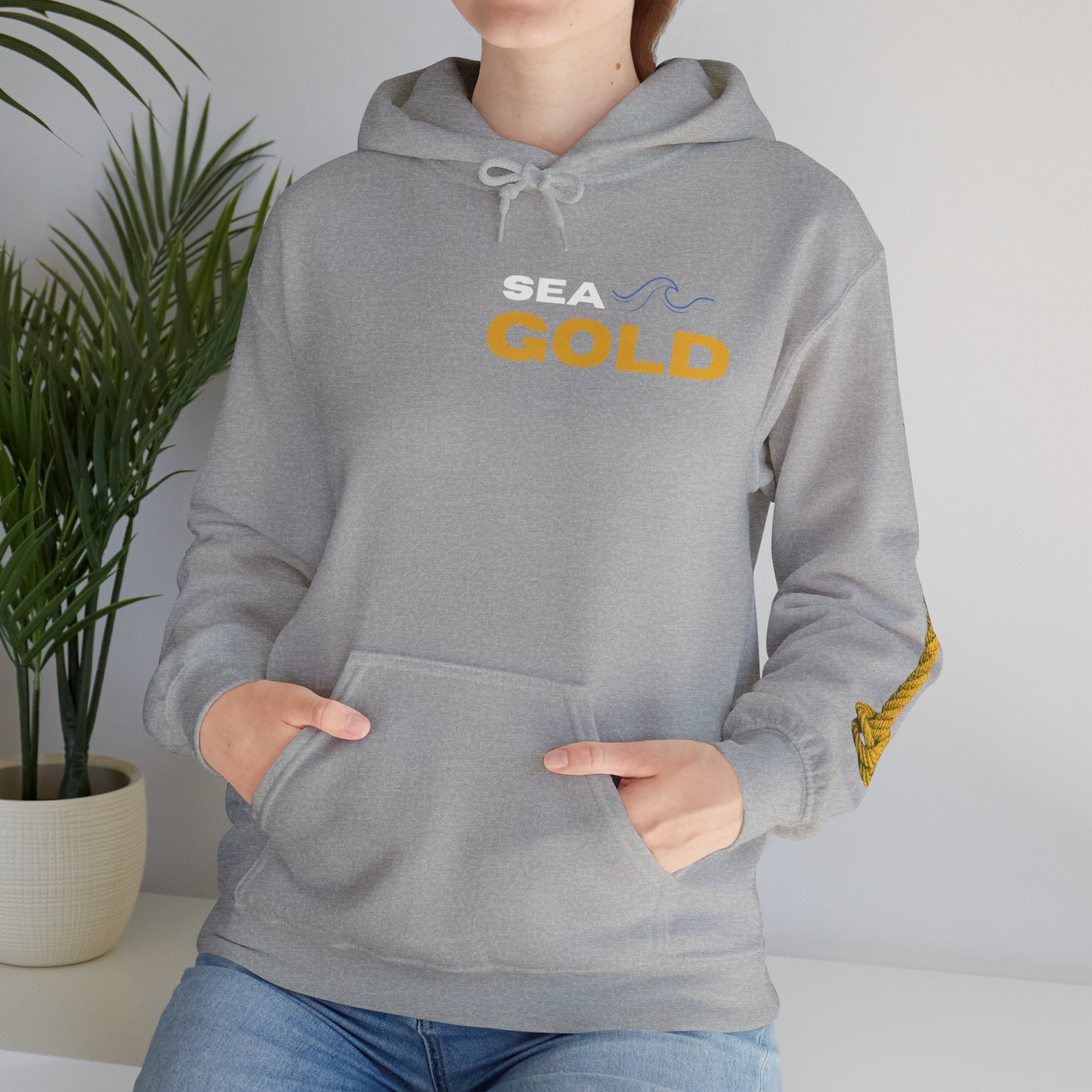 pots & knots sea gold hoodie