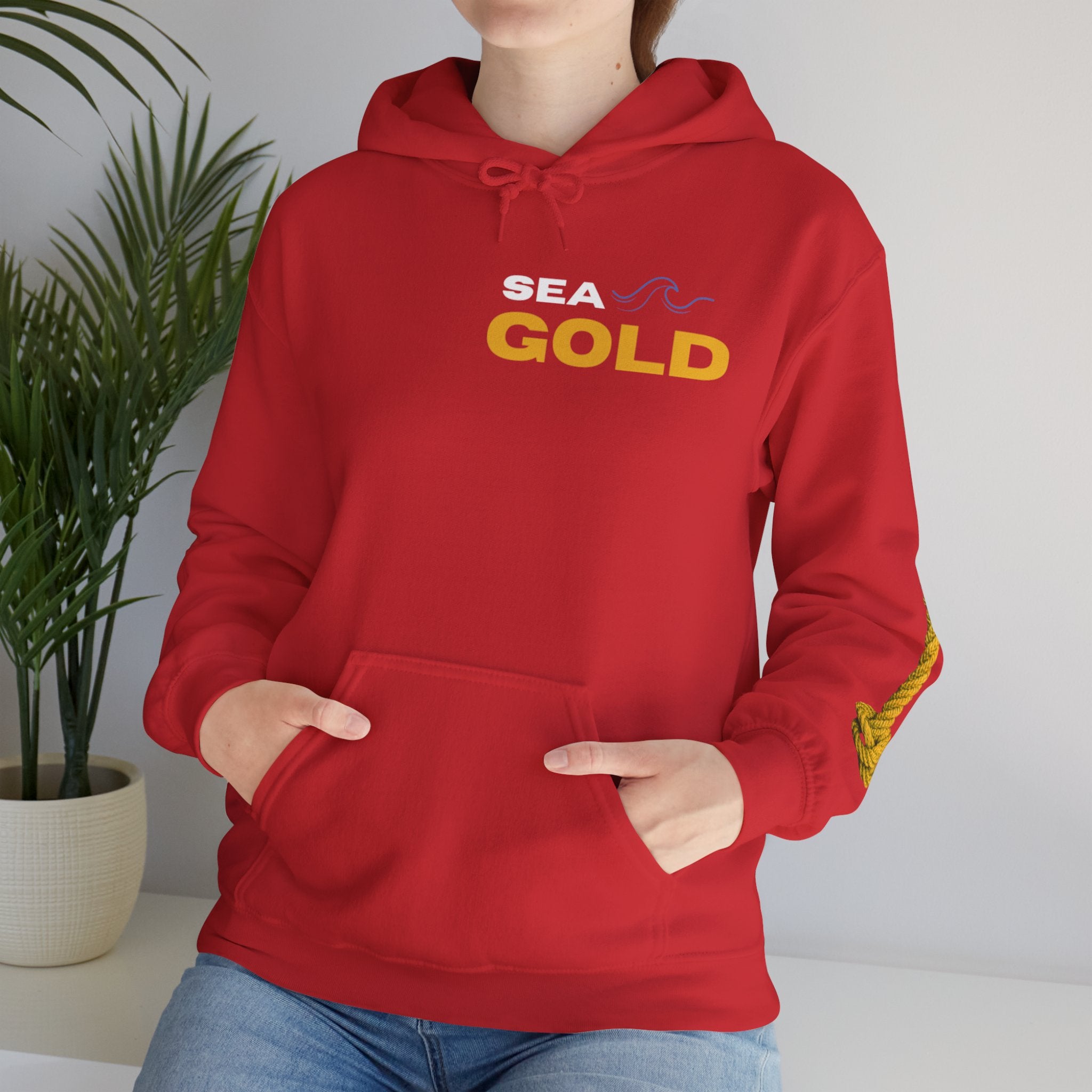 pots & knots sea gold hoodie