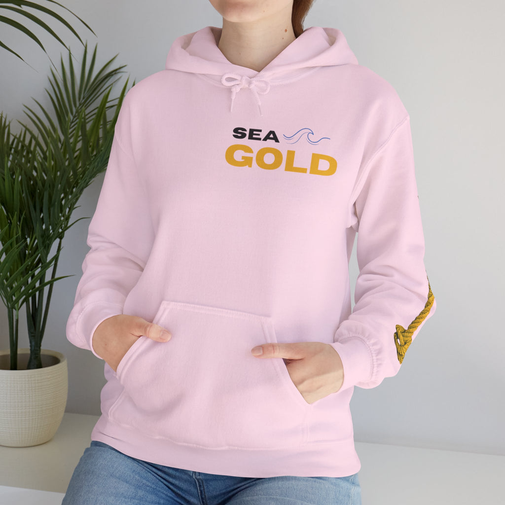 pots & knots sea gold hoodie