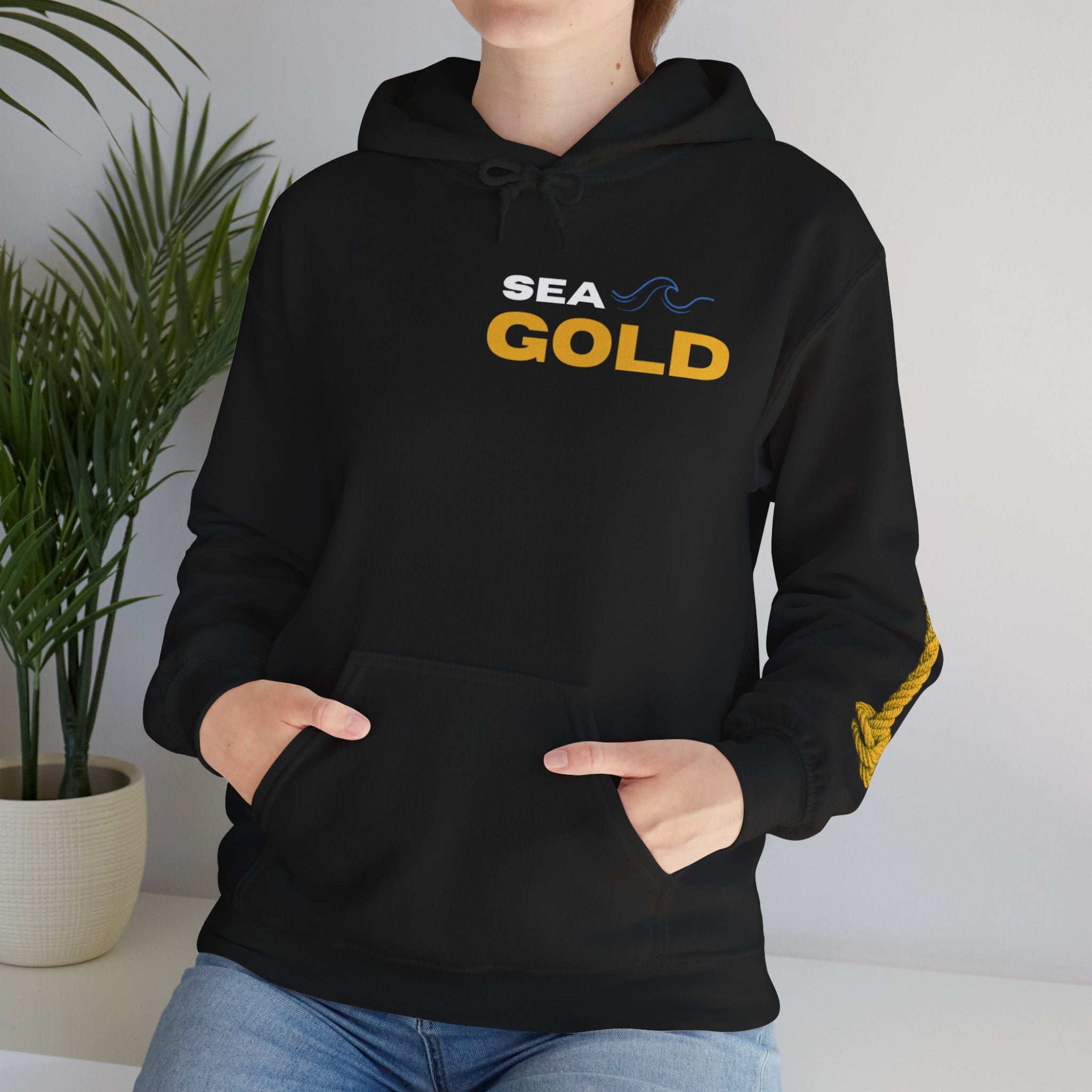 pots & knots sea gold hoodie